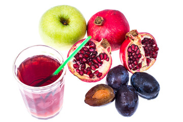 Different fruit for juice or drink