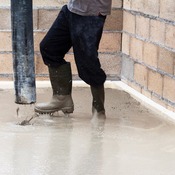 coulage d'une chape liquide  
