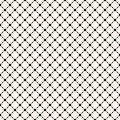 Vector geometric seamless pattern with small diagonal square grid, mesh, lattice