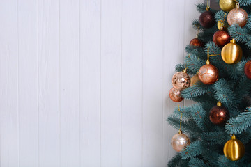 Chistmas decoration background with empty space for your signature