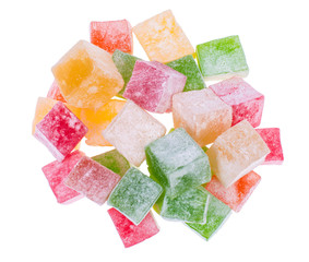 Sweet delicious lukum color