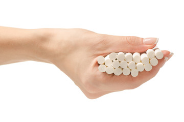 Female hand holding a cigarettes