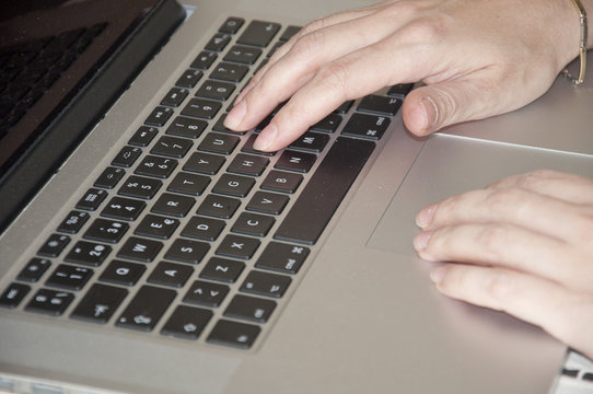 Using a laptop