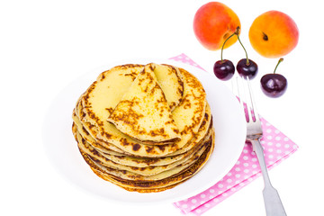 Delicious milk thin pancakes