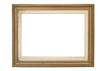 Vintage frame isolated on white