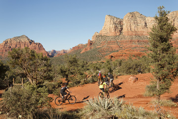 Cyclists in Sedona