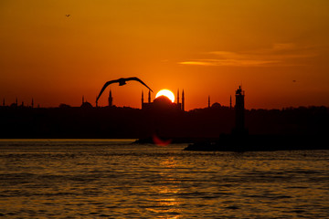 Fototapeta na wymiar İstanbul Sunset