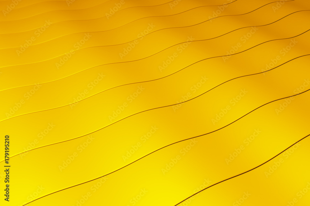 Poster restless patch waves of gold on the sea of tranquility. gloss on a black background with a blur effe