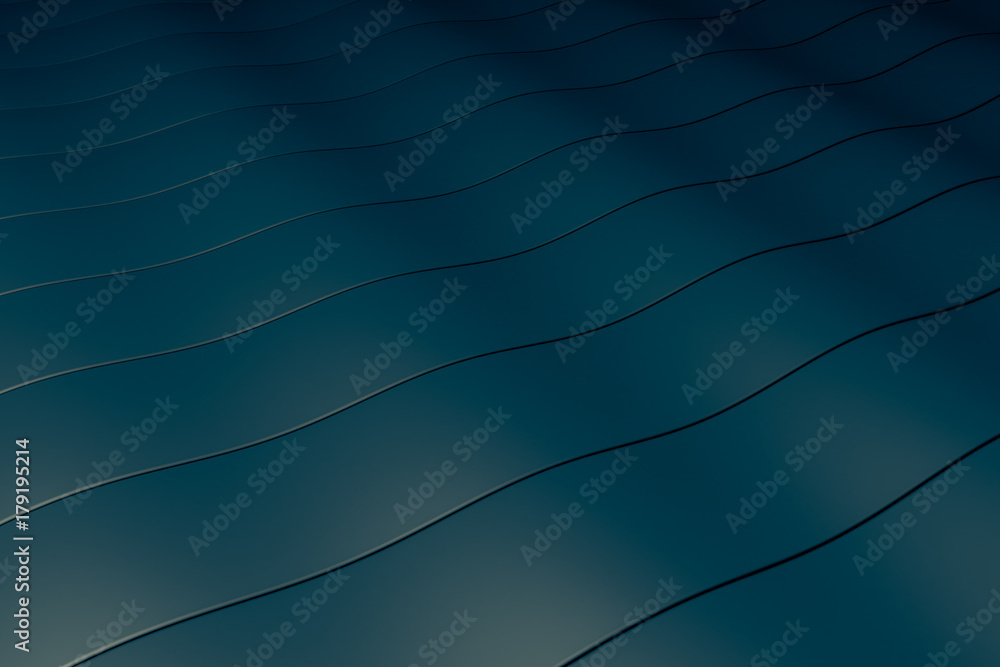 Aufkleber restless patch waves of gold on the sea of tranquility. gloss on a black background with a blur effe