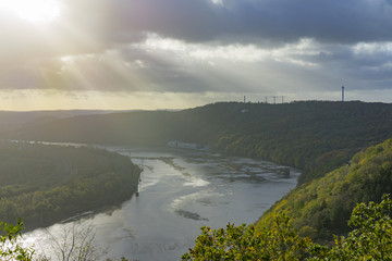 View of Hengsteysee from Kaiser Wilhelm Memorial
