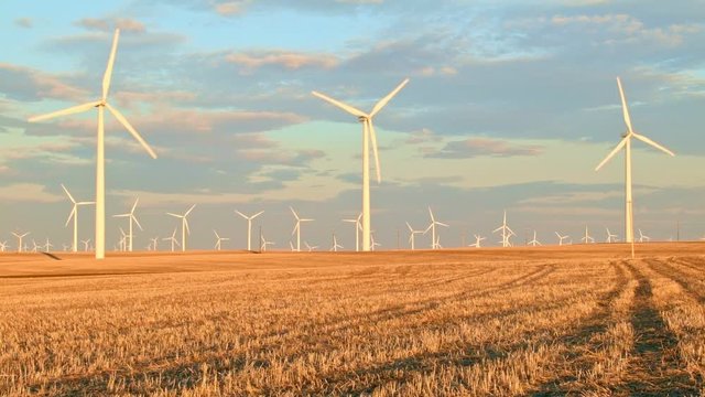 Desert field renewable green energy 3 Windmills Oregon 03