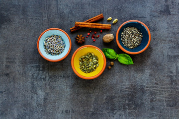Fototapeta na wymiar Herbs and spices