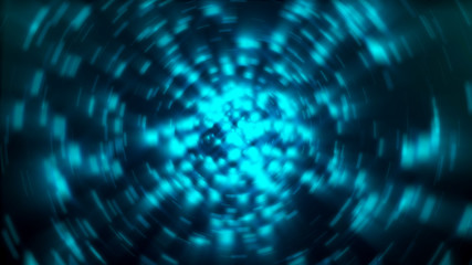 Blue defocused lights background. Digital illustration. 3d rendering