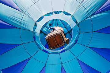 Hot air balloon bottom view