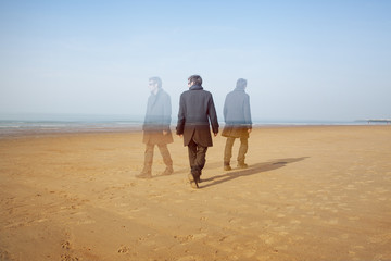 man deciding which way to go