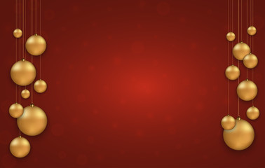 Vector modern Christmas or 2018 Happy New Year winter holiday invitation card background.