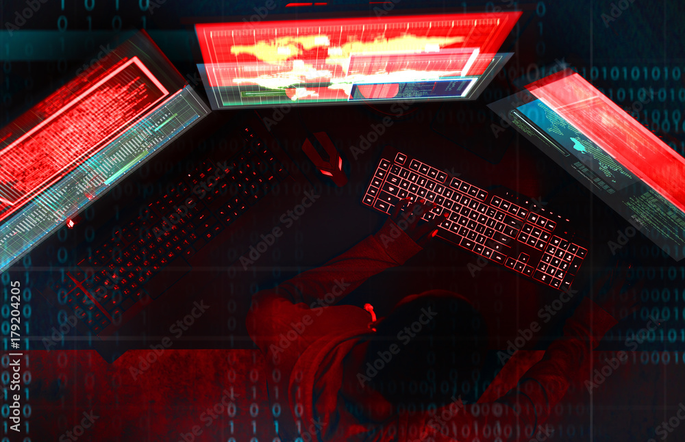 Aufkleber diverse computer hacking shoot