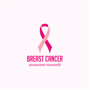 Breast Cancer Logo Vector Template Design