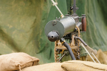 Water-cooled medium machine gun