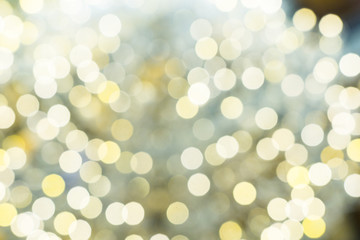 Abstract multiple circular light in defocused blur