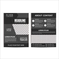 Brochure Design, Flyer Template, Size A4, Vector, Illustration