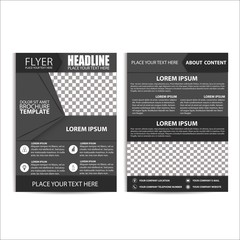 Brochure Design, Flyer Template, Size A4, Vector, Illustration