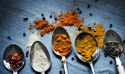 Printed kitchen splashbacks Herbs Cooking spices seasoning ingredients