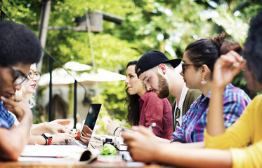 Diverse friends / students shoot