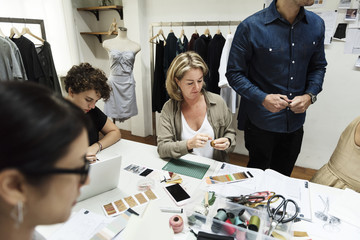 people working in office