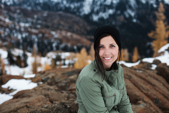 Young Woman Hiking