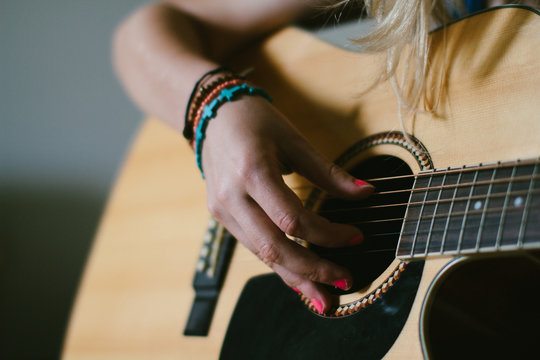 A girl and a guitar