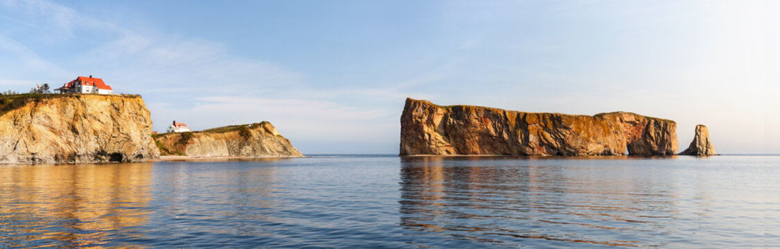 Perce Rock At Gaspe Peninsula