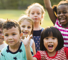 Kids having a fun time together