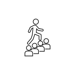Career ladder vector icon