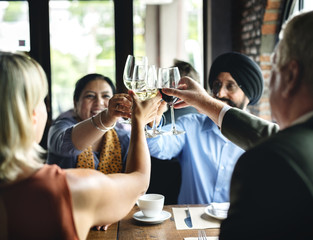 Business People Dining Together Concept