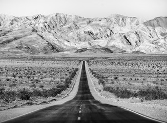 Lonely Road in Death Valley, CA