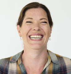 Obraz na płótnie Canvas Adult Woman Smiling Portrait Concept
