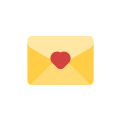 Email 01 Flat - Love Letter Icon
