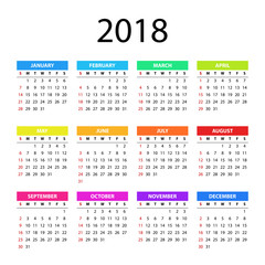 Calendar 2018