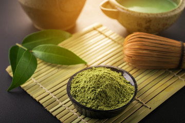 Matcha fine powdered green tea