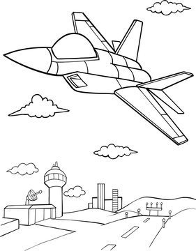 Jet Aircraft Vector illustration Art
