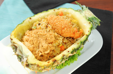 pineapple with fried rice