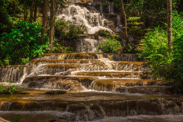 Landscape waterfall namtok pacharogn national park, Tak Thailand.