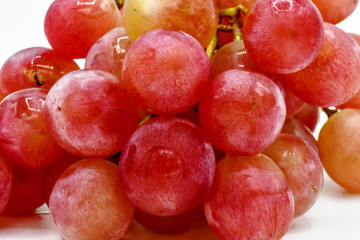 Food for health,Red seedless grapes,The red grape seeds and galling.Red grapes without seed, fresh fruit concept, close up red grapes