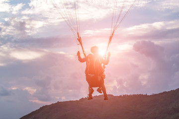 paraglider, paragliding