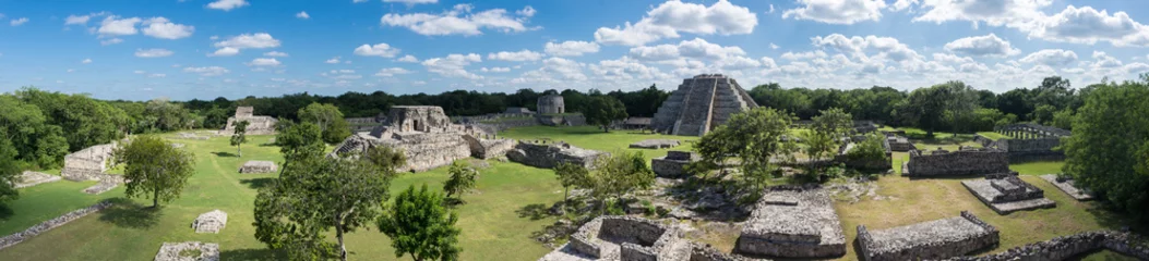 Fotobehang Mexico Maya-ruïnes van Mayapan, Yucatan, Mexique