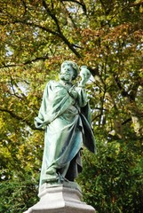 Fototapeta premium Petit Sablon : Les statues de métiers anciens (Bruxelles)