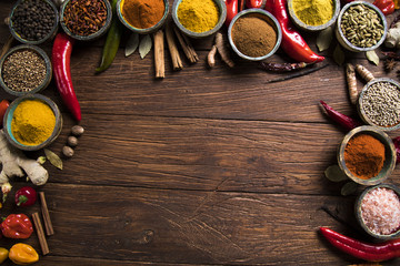 Frame, Herbs and spices