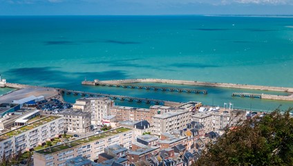 Le Tréport, côte d'albâtre, Normandie, France.