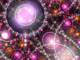 Glossy purple fractal texture, digital artwork for creative graphic design